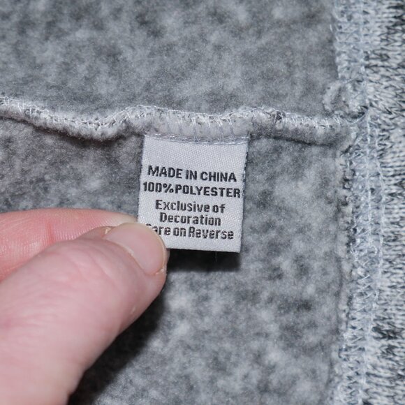 Ohio State Buckeyes Sweater Knit Full Zip Vest Heather Gray Fleece Body Warmer - Picture 7 of 9